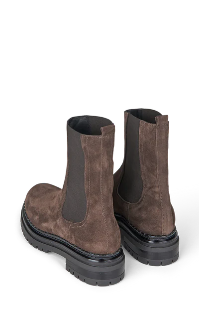 VELVET BOOT, BROWN SUEDE