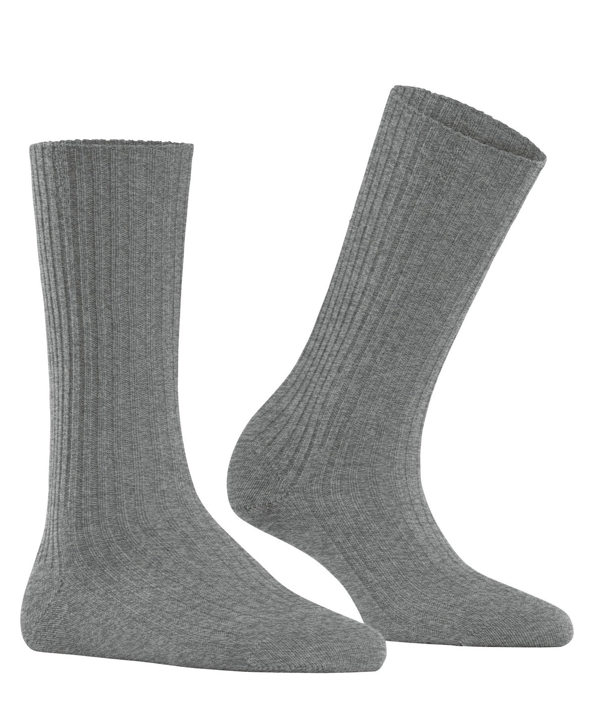 Cosy Wool Boot Women Boot socks, Light Grey Mel.