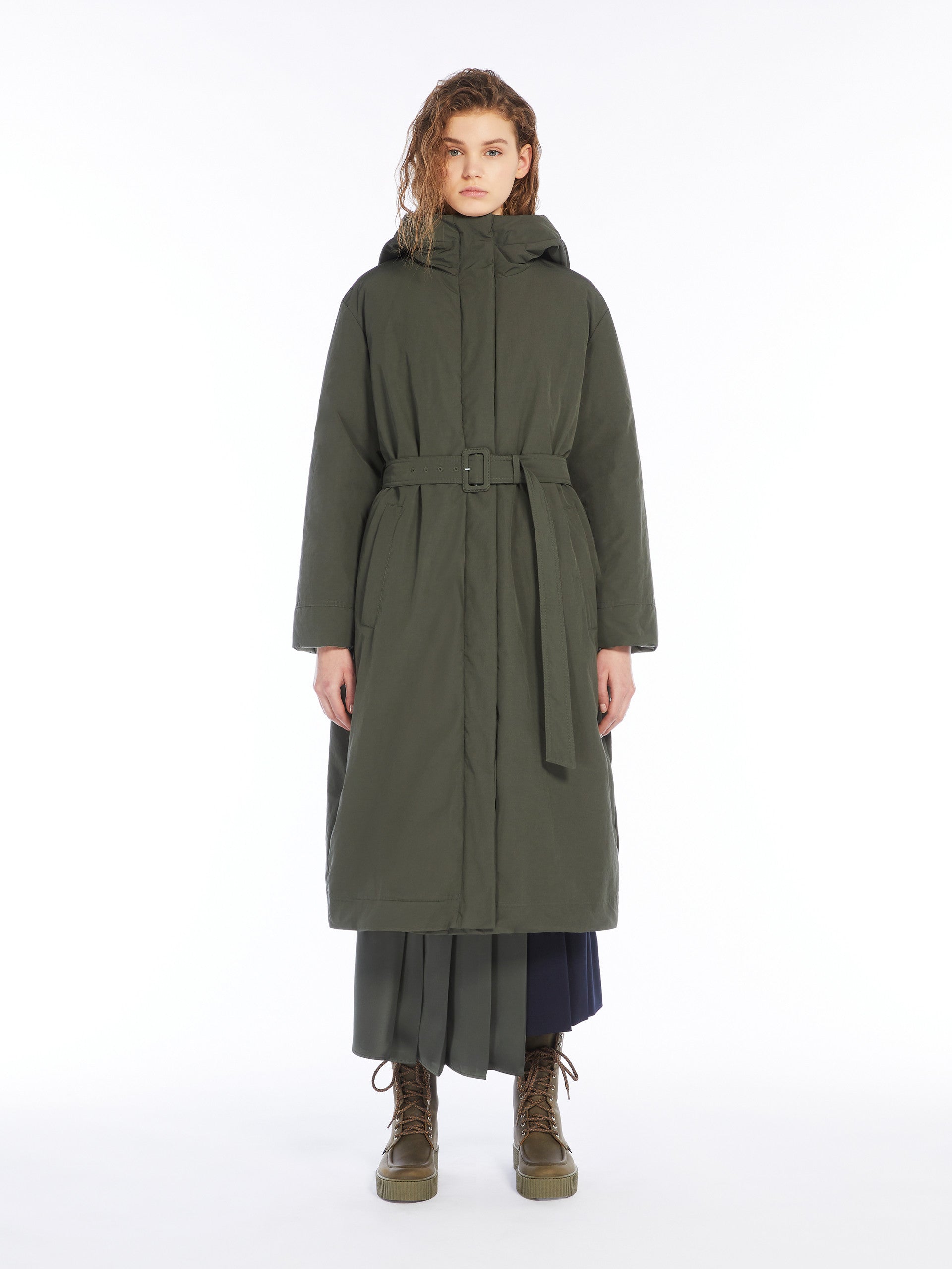 Ussita Quilted Parka, Green