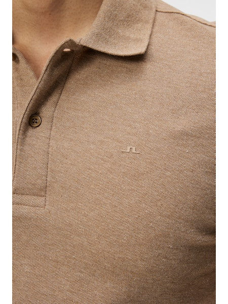 Troy Polo Shirt, Batik Khaki Melange