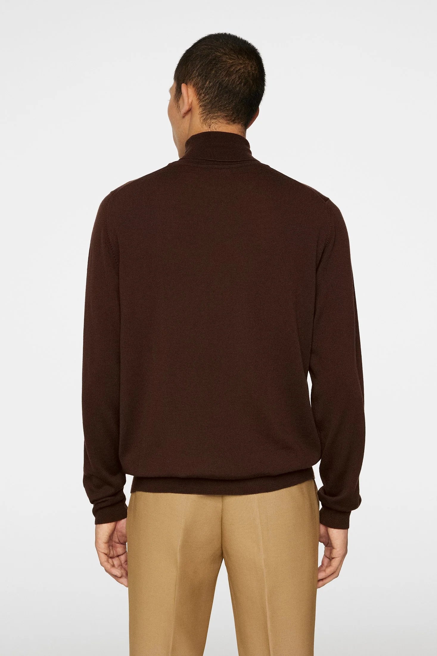 Kaden Merino Turtleneck, Bitter Chocolate