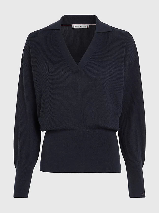 Open Polo Blousson Sweater