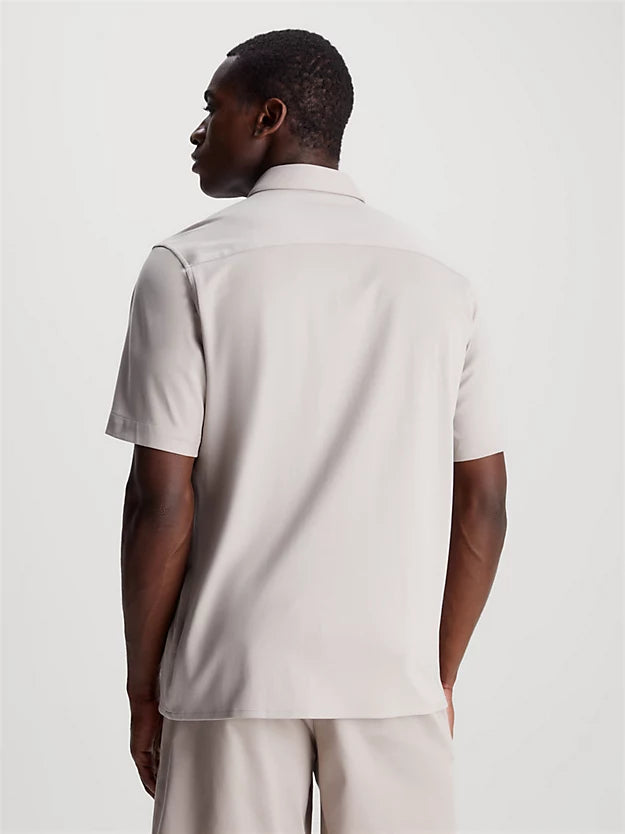 Smooth Cotton Pocket Shirt, Atmosphere