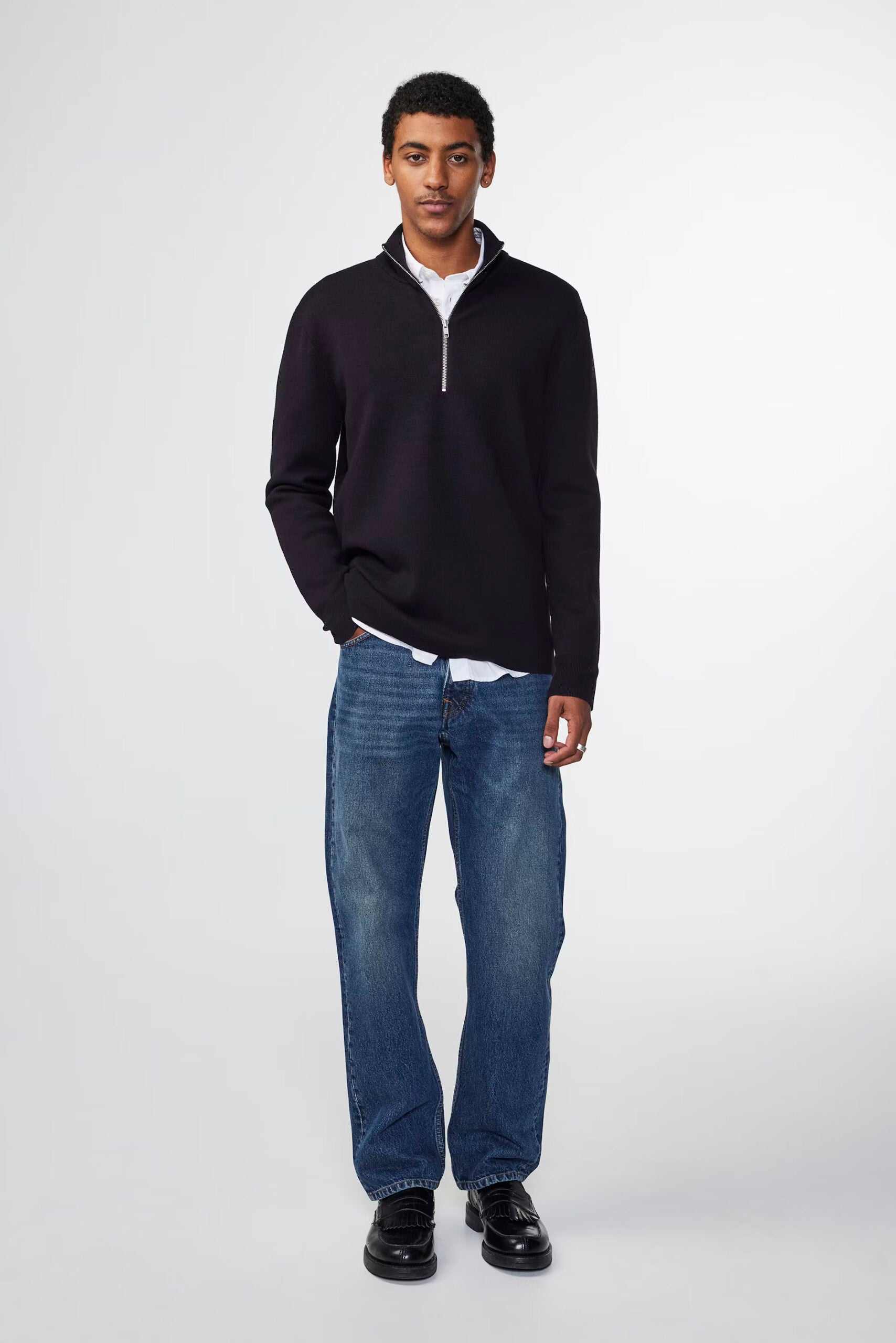 Harald Half Zip 6530, Navy Blue