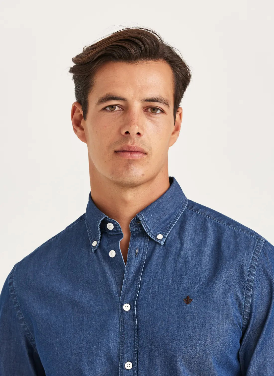 LIGHT DENIM SHIRT, SLIM, BLUE