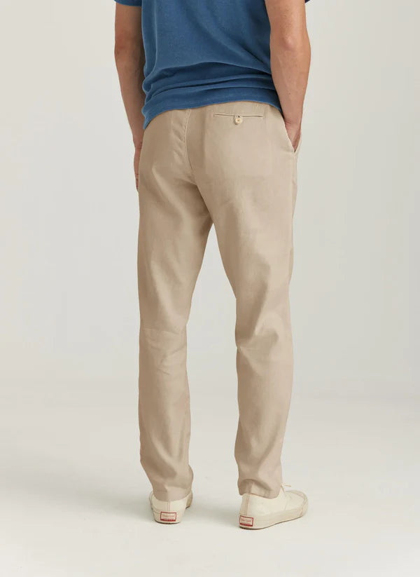 FENIX LINEN TROUSERS, KHAKI