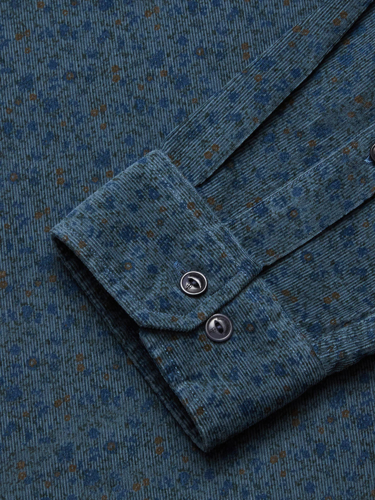 Enrico Cord Shirt, Blue Pattern