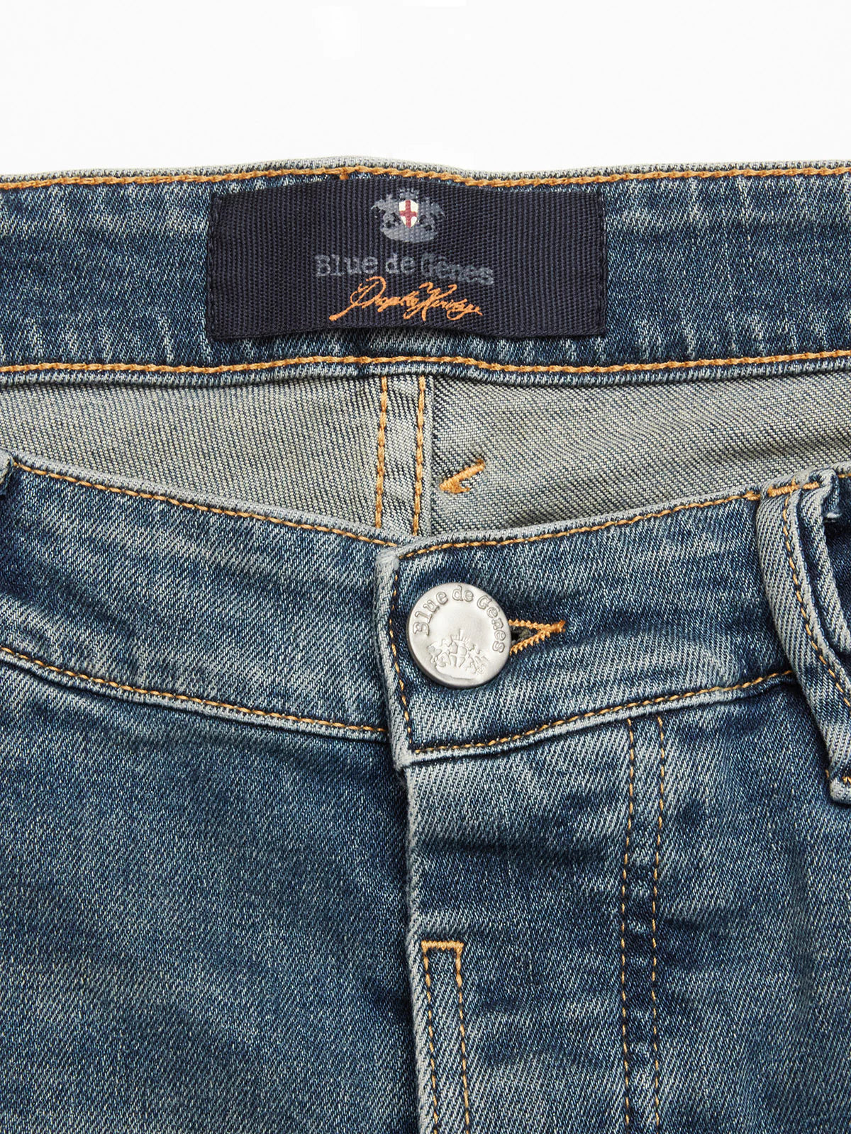 Vinci Antique Jeans, Mid Blue Denim