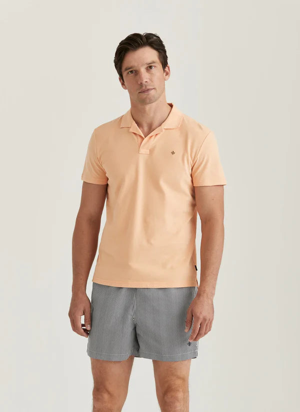 DYLAN PIQUE SHIRT, ORANGE