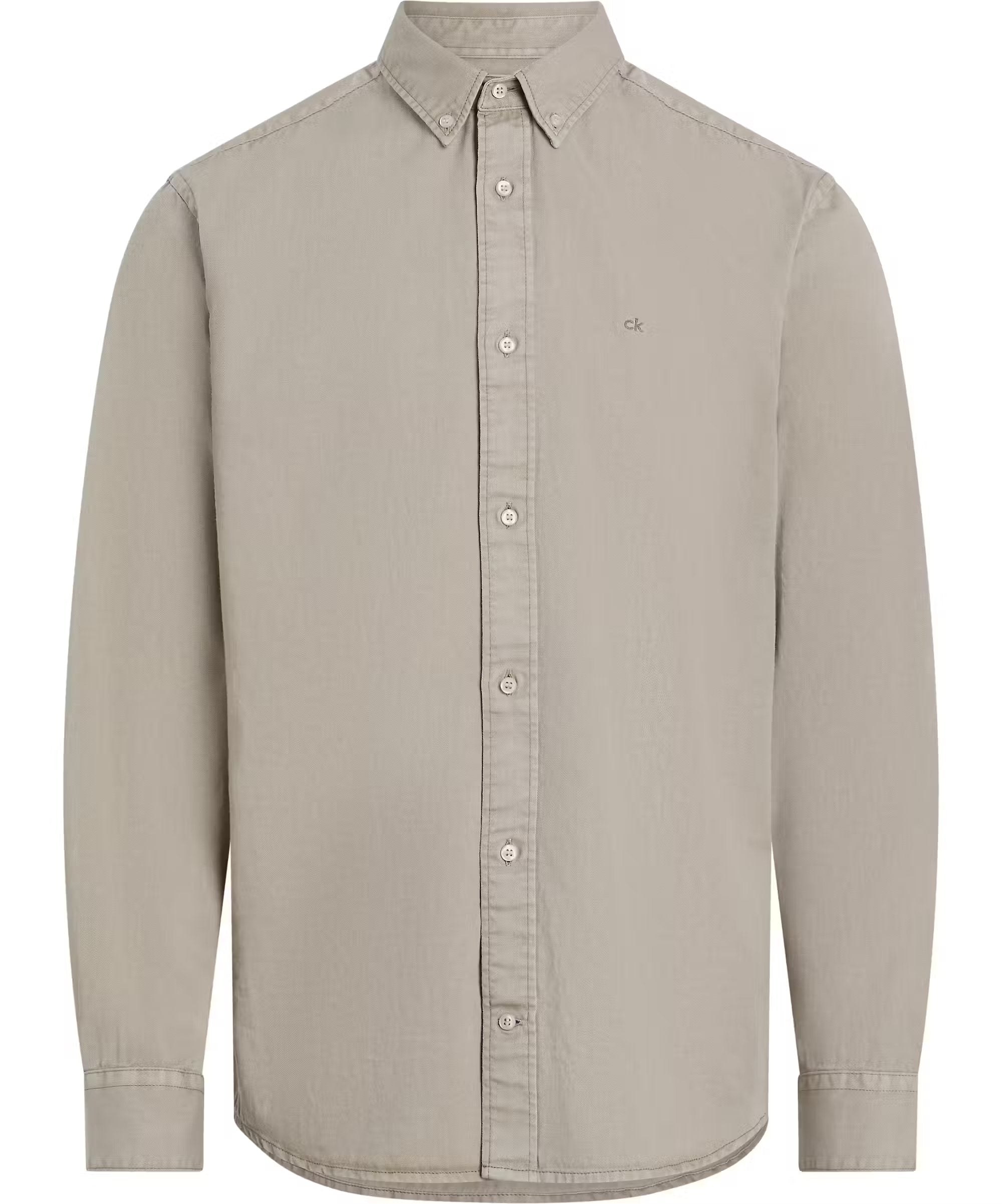 Garment Dyed LW Twill LS Shirt, Aluminum