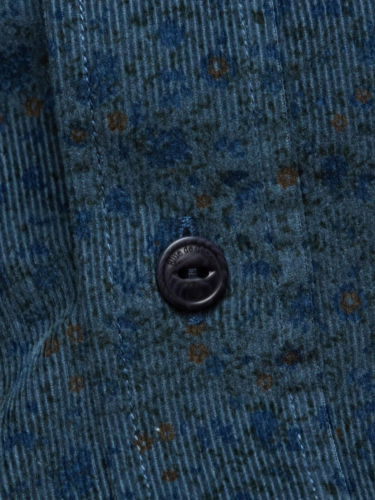 Enrico Cord Shirt, Blue Pattern
