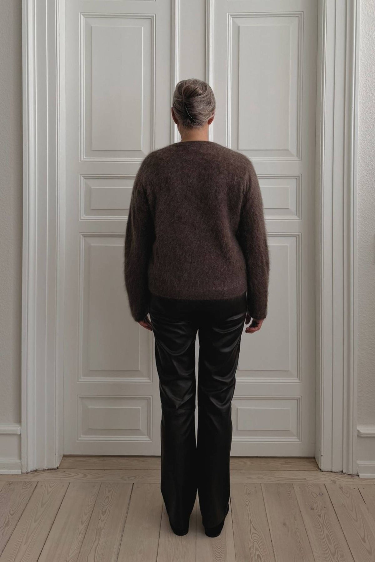SERENA KNIT BLOUSE, CHOCOLATE FUDGE