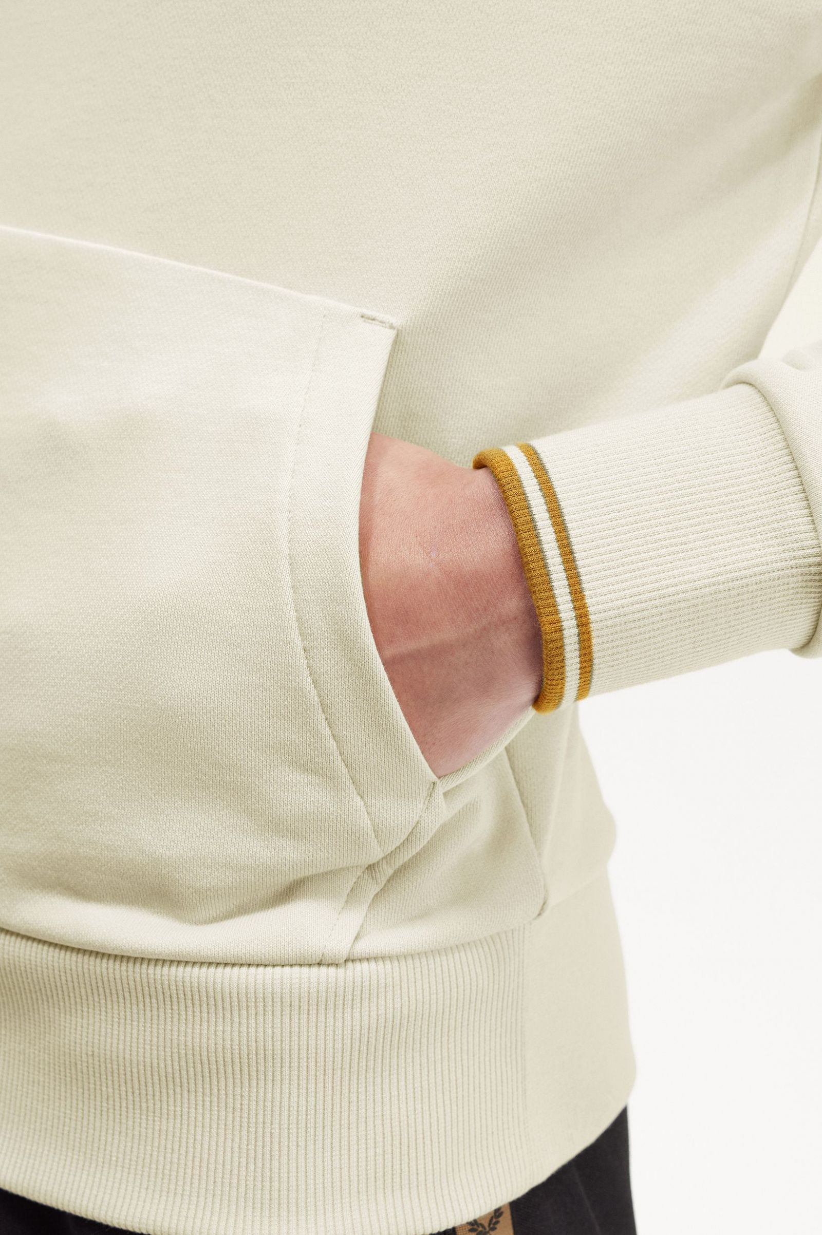 Tipped Hooded Sweatshirt (oatmeal)