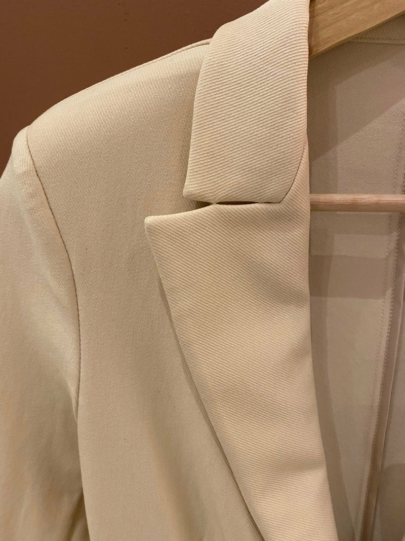 BLAZER JACKET, VANIGLIA
