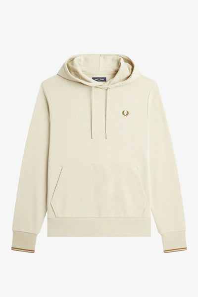 TIPPED HOODED SWEATSHIRT, OATMEAL