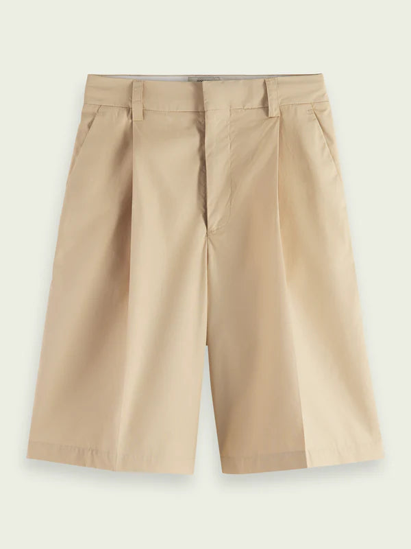 HIGH RISE BERMUDA SHORTS, SOFT SAND
