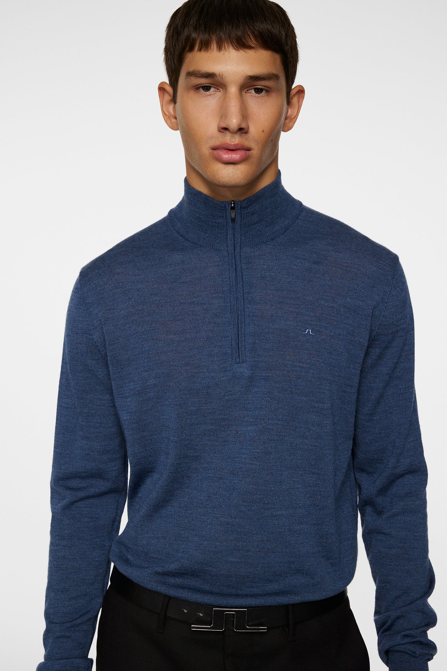 Kiyan Light Merino Quarter Zip, Key Largo Melange