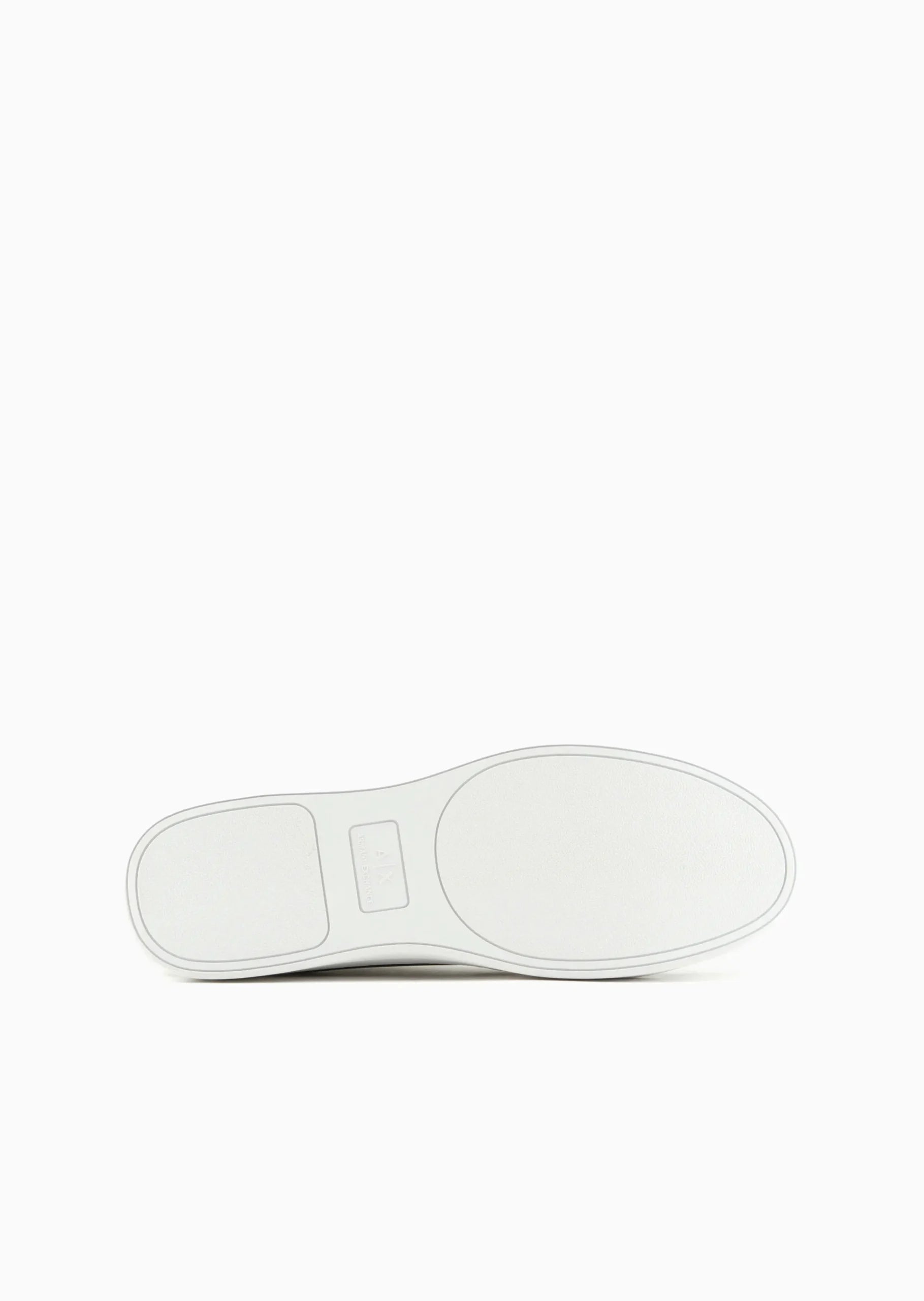 Faux Leather High Top Sneaker (Navy/Cream)