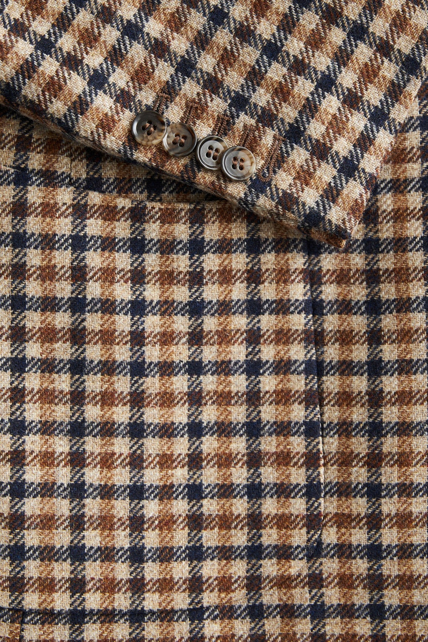 Tweed Check Jkt, Navy