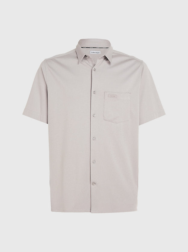 Smooth Cotton Pocket Shirt, Atmosphere