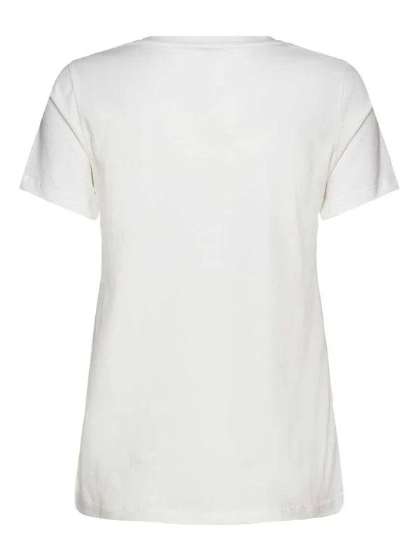 AVENUE T-SHIRT, LACE BOW PLACEMENT PRINT