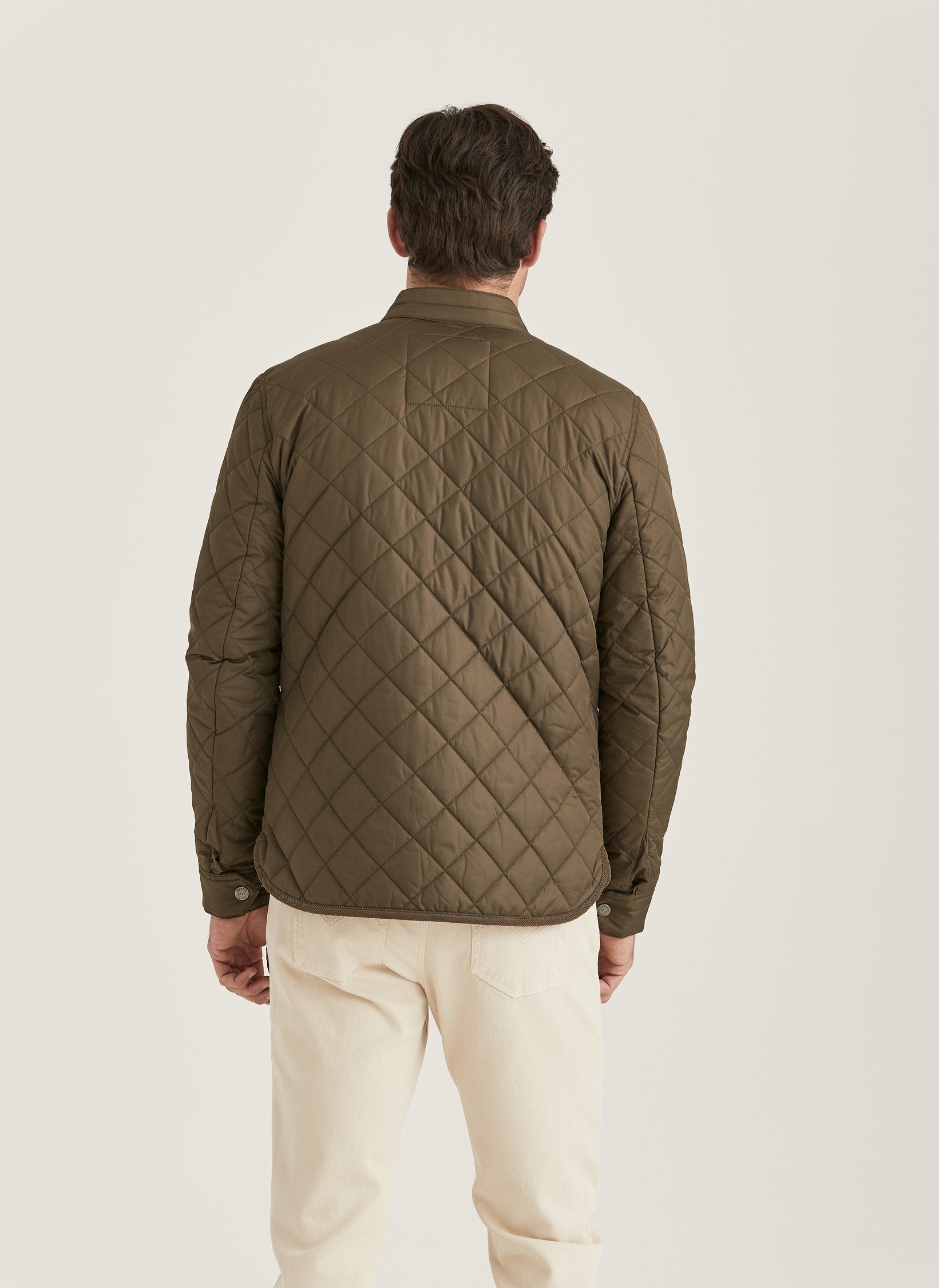 Teddy Quiltet Jacket, Olive