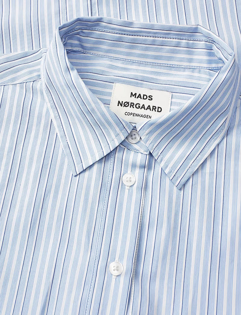 MIA POPLIN SHELBY SHIRT, PINSTRIPE