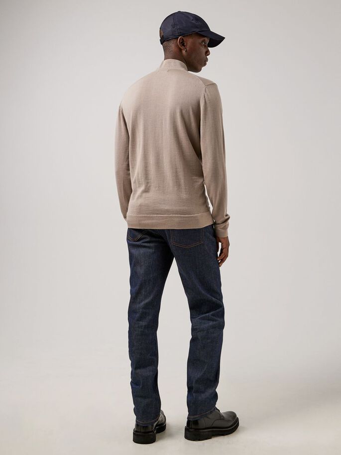 Neal Silk Wool Mix Turtleneck Strik