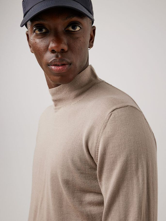 Neal Silk Wool Mix Turtleneck Strik
