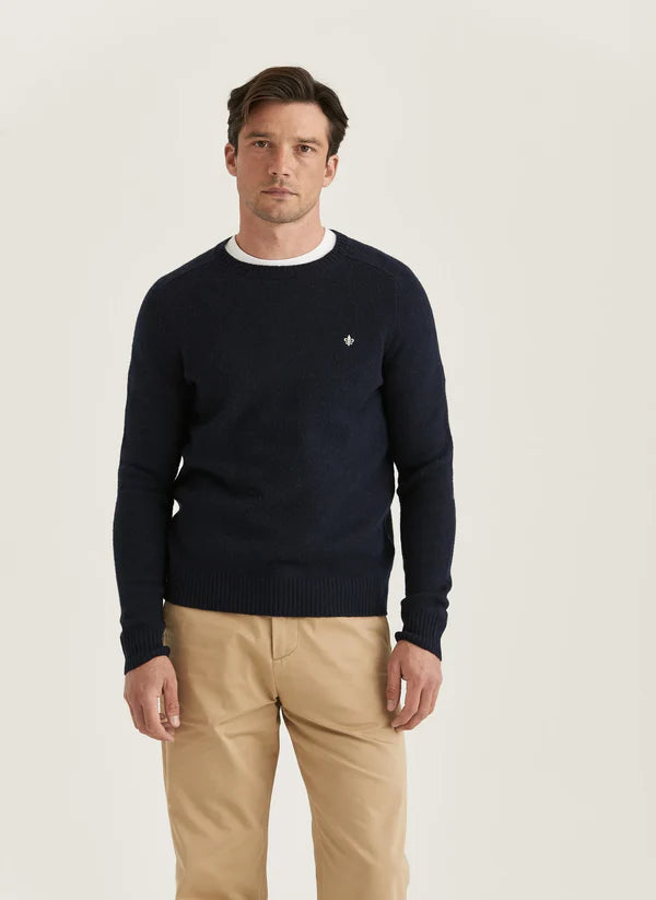 HERTFORD ONECK KNIT, NAVY