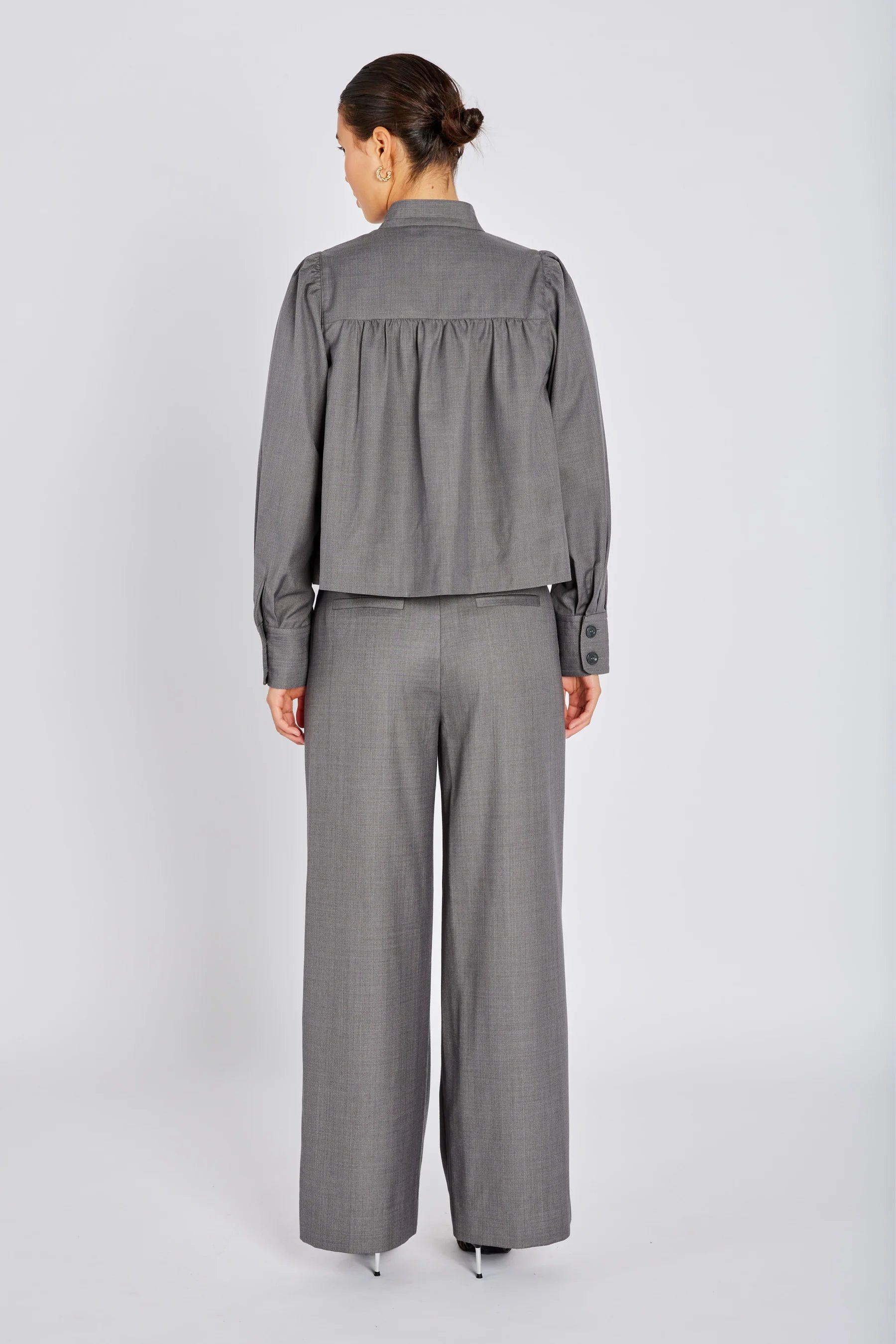 WATERLILY VALA PANTS, GREY MELANGE