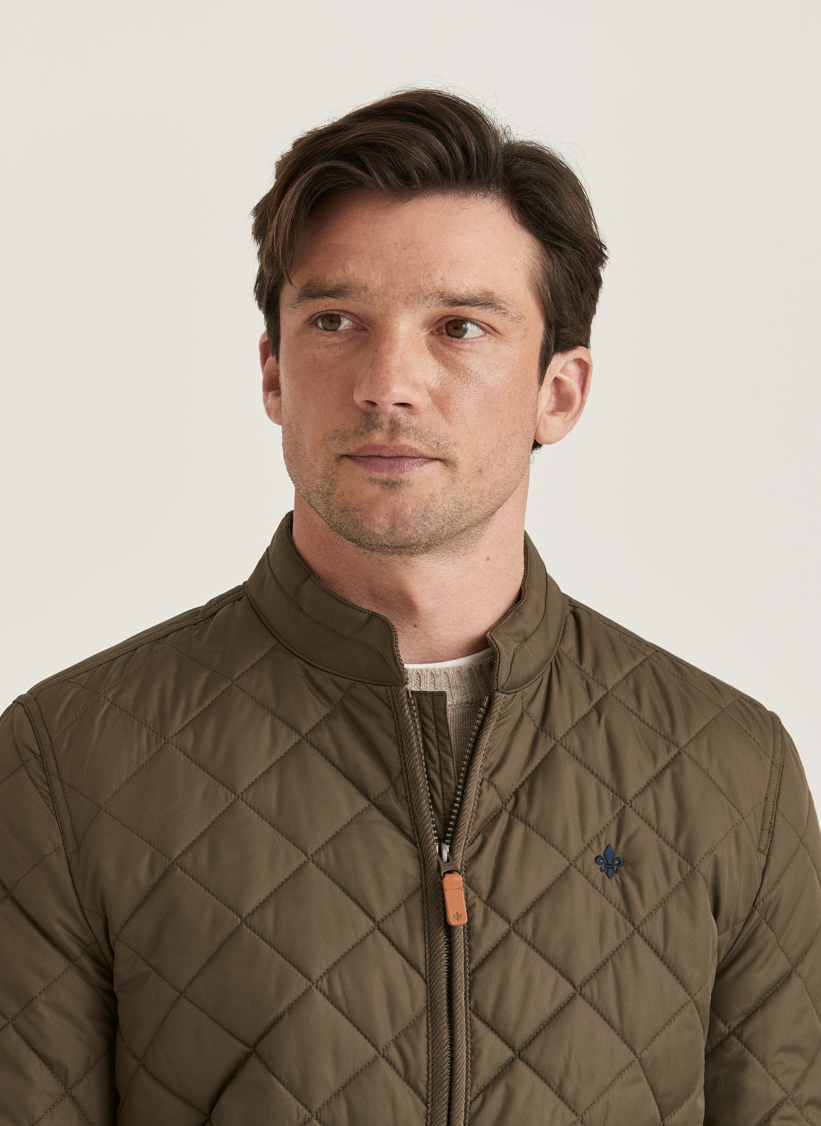 Teddy Quiltet Jacket, Olive