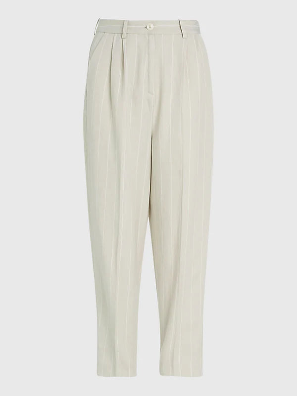 PINSTRIPE STRIPED PANTS, WEATHERED WHITE