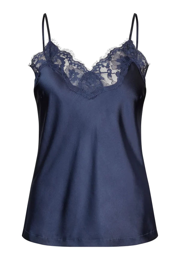 VERINADEA STRAP TOP W/LACE, IMPERIAL
