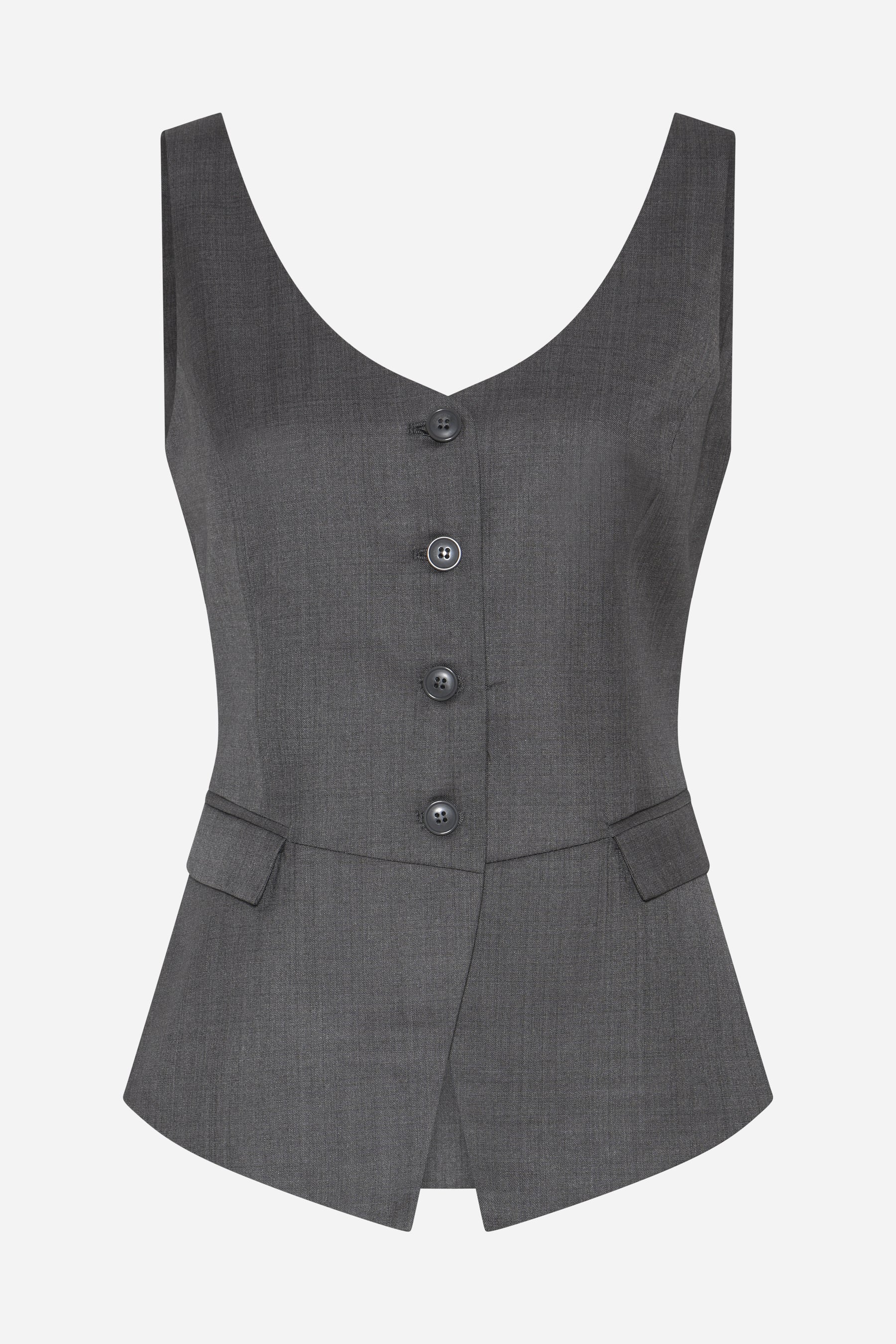 WATERLILY BEATUS VEST, GREY MELANGE