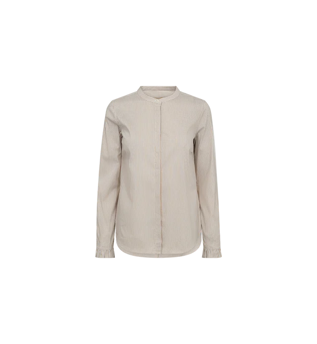 MATTIE STRIPE SHIRT, SAFARI