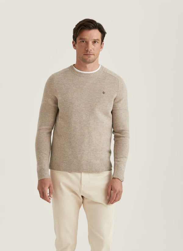 HERTFORD ONECK KNIT, KHAKI