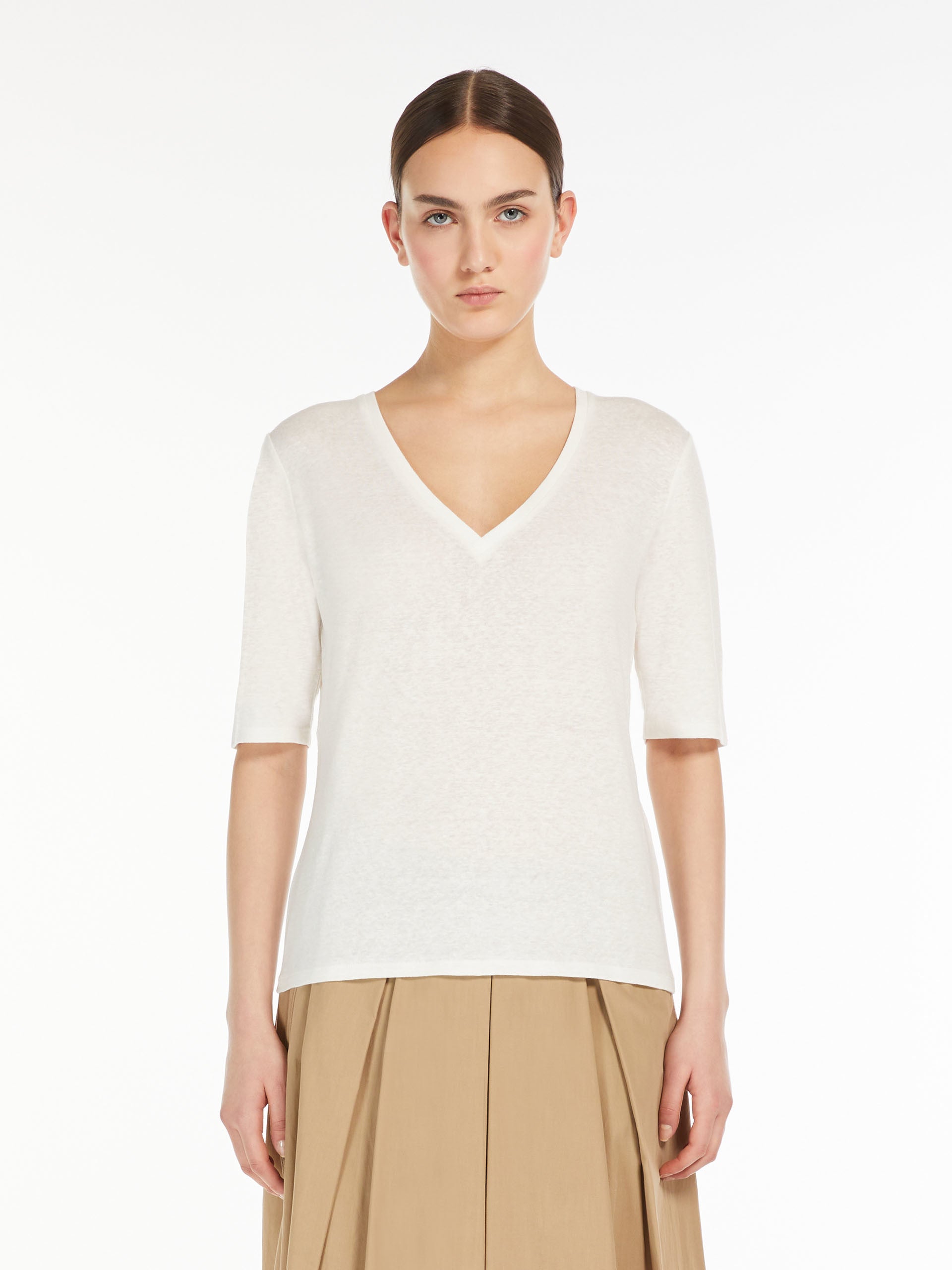 Brunate Knitted Blouse, White