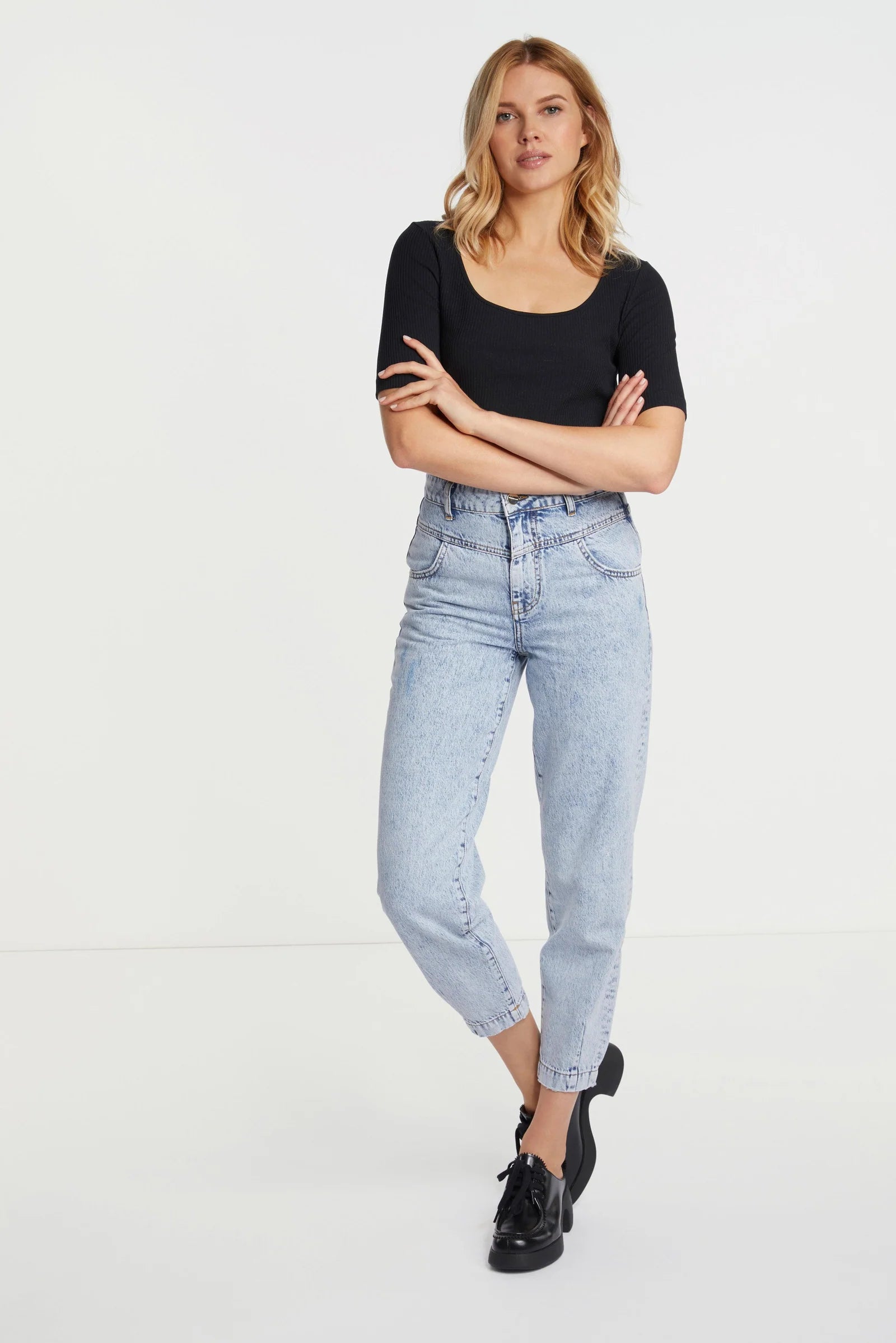 Organic Rib Shirt, Black