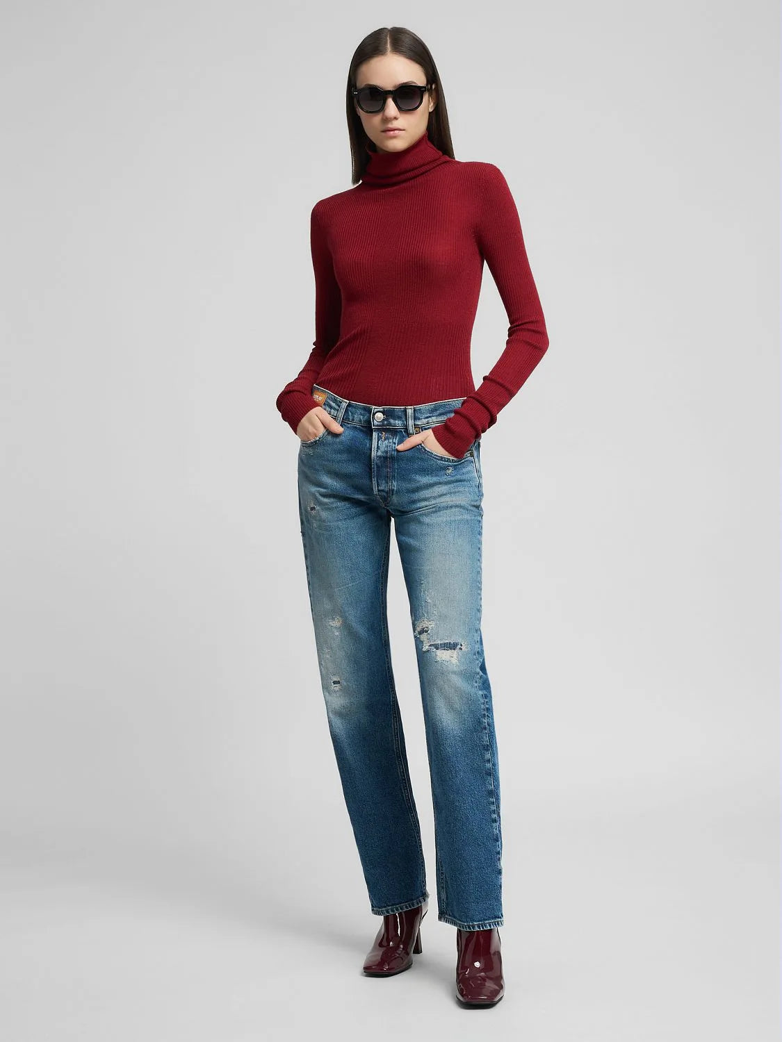 AUBRY BOY FIT JEANS, DENIM