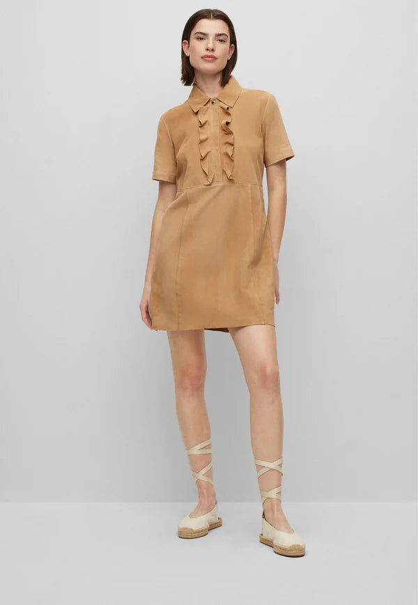 C SYRILA DRESS, OPEN BEIGE