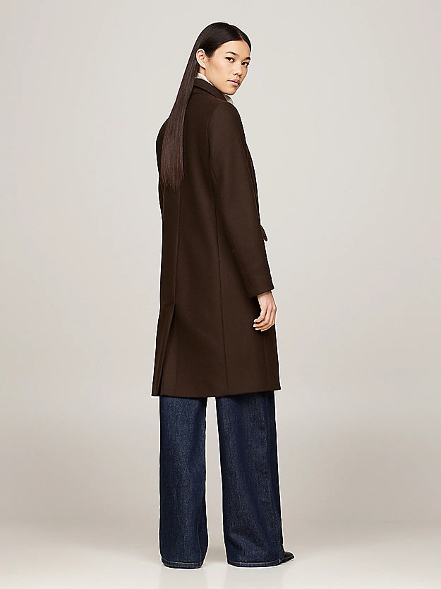 Wool Blend Classic Coat