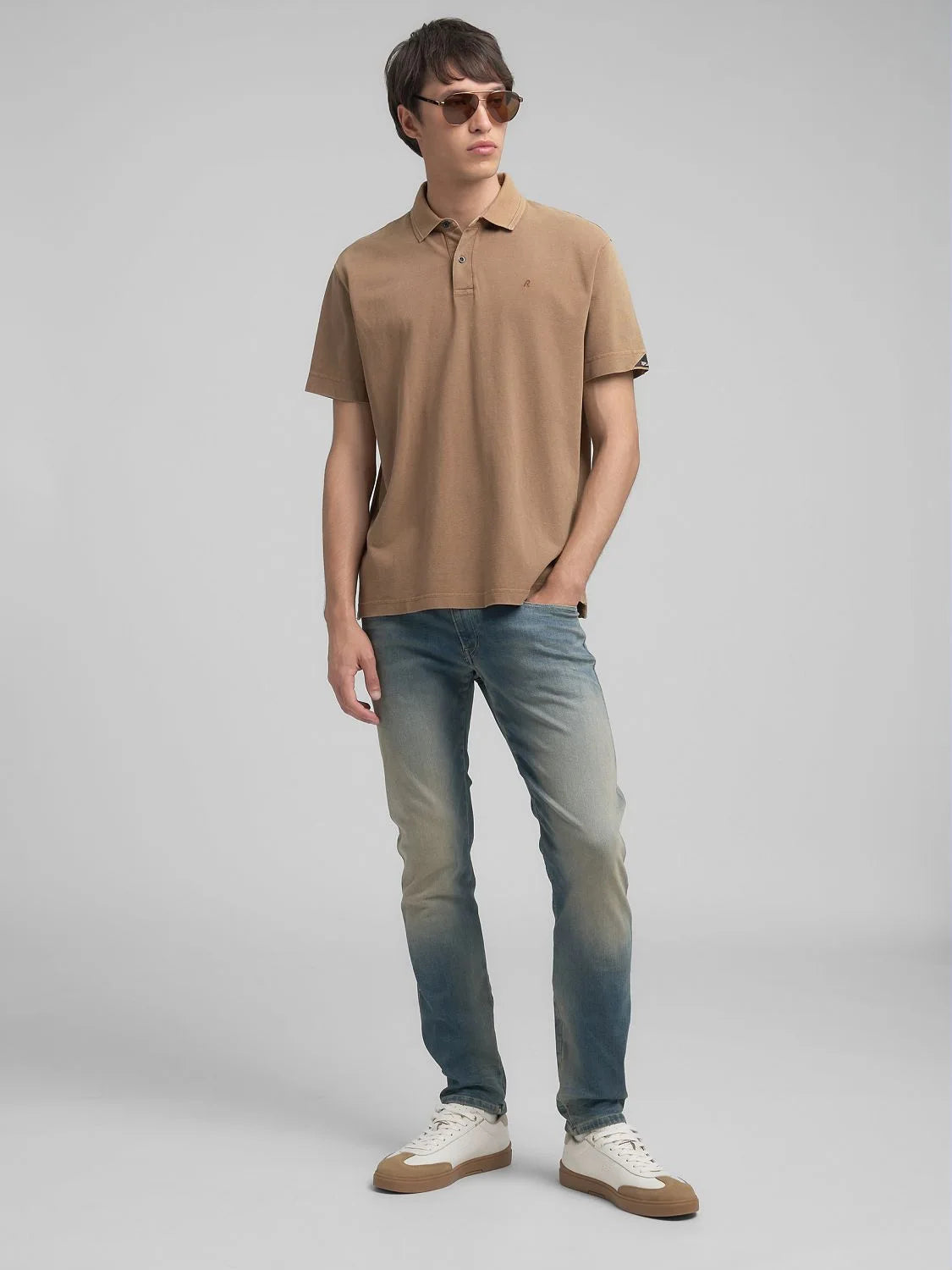 ANBASS SLIM FIT JEANS, MEDIUM BLUE