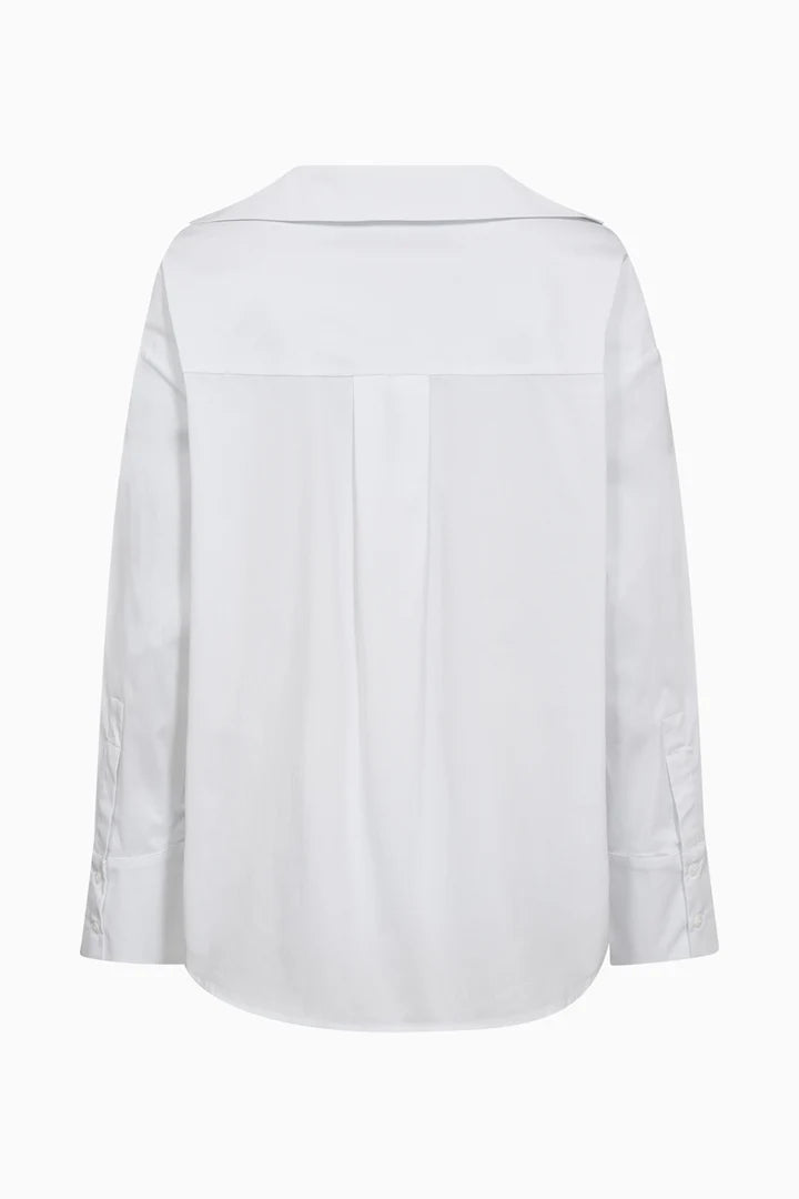 NYLA POPLIN SHIRT, OPTICAL WHITE