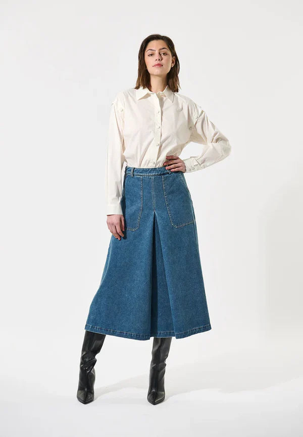 DINESSADEA SKIRT, LIGHT DENIM BLUE