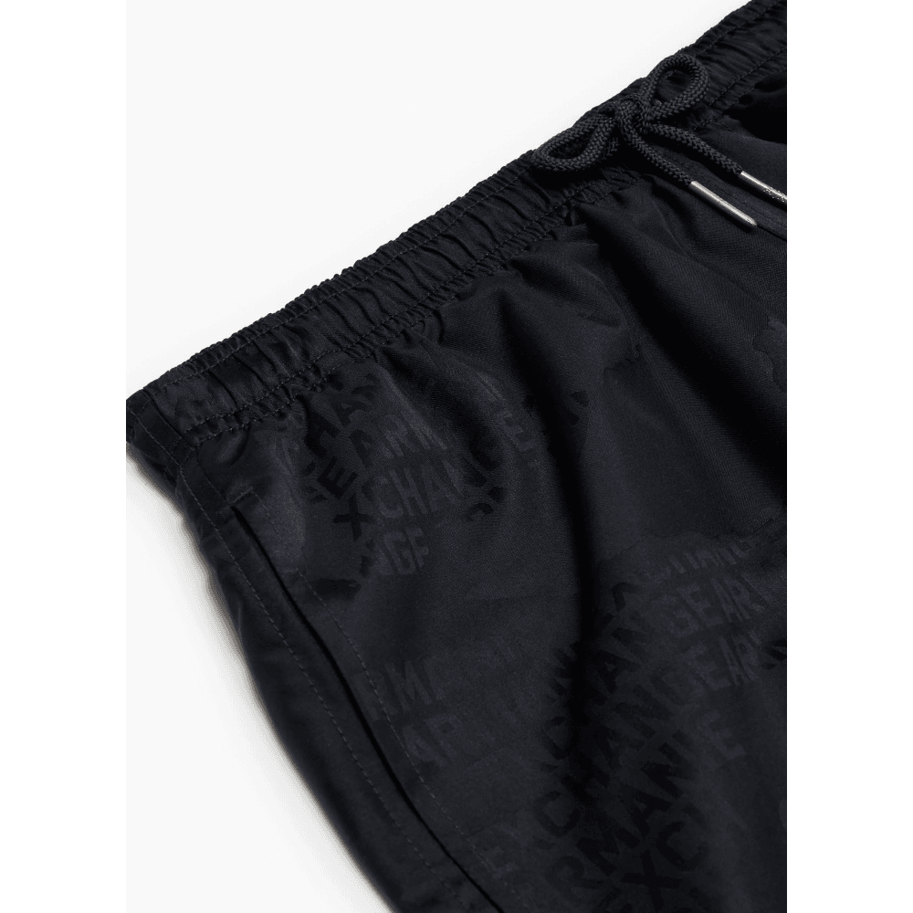 Man Woven Boxer Beachwear, Camo Navy