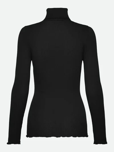 BALTA MODAL ROLL NECK, BLACK