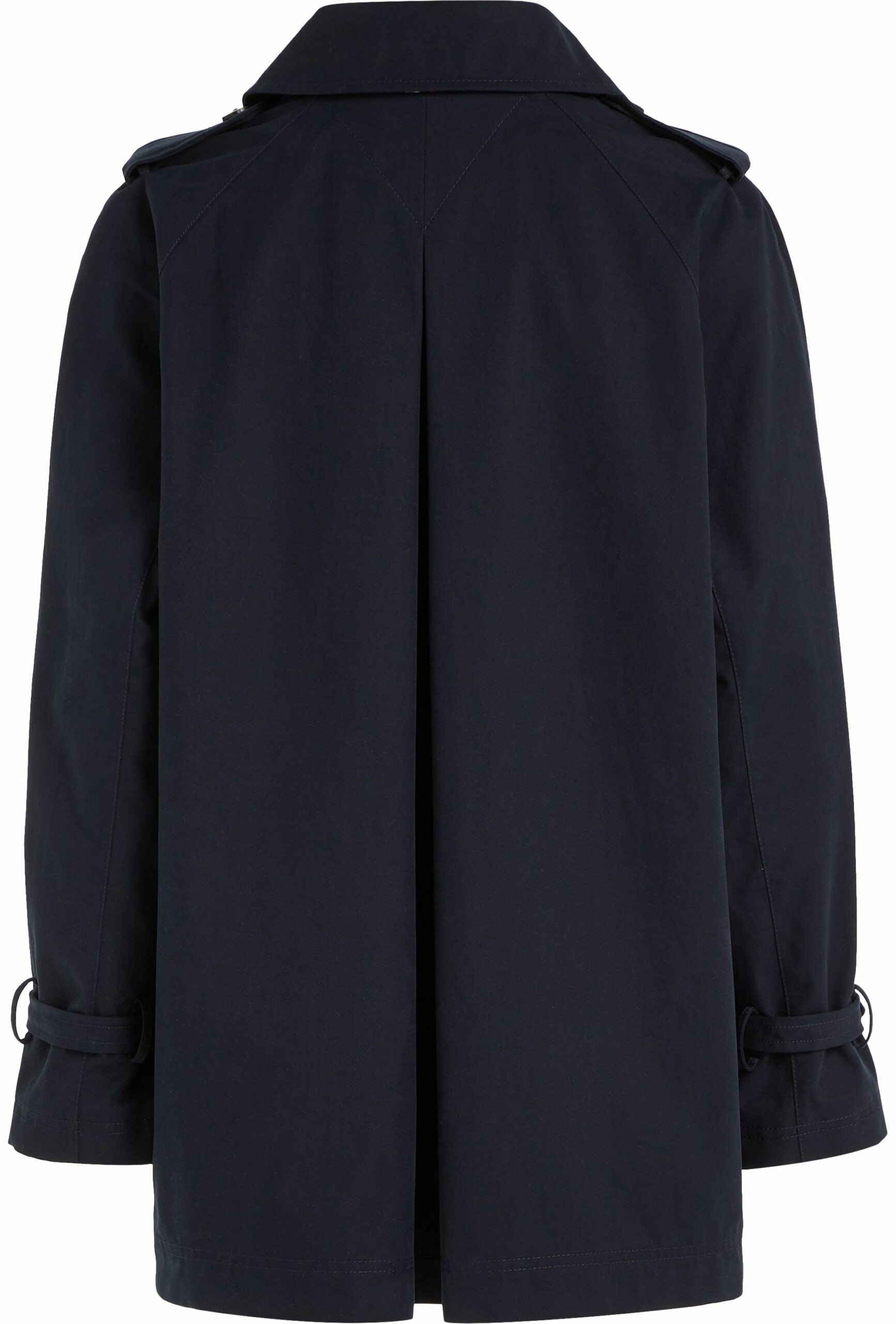 Peached Cotton Short Trench (desert sky)