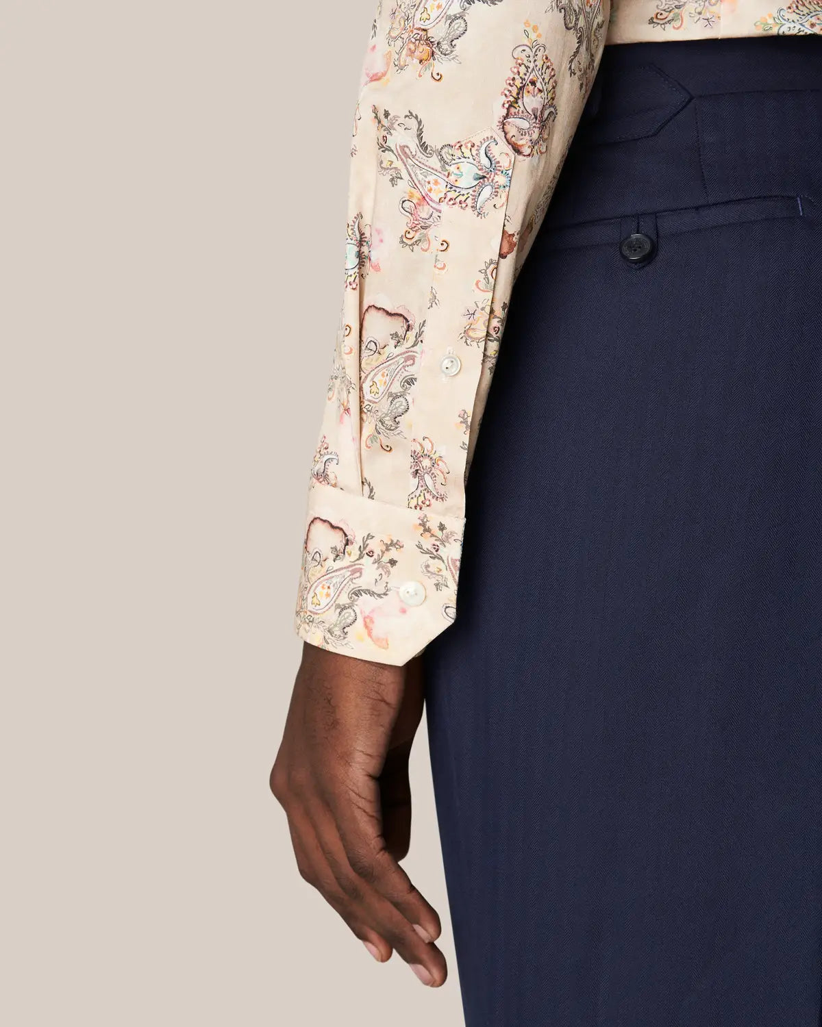 Fine twill, slim, light blue