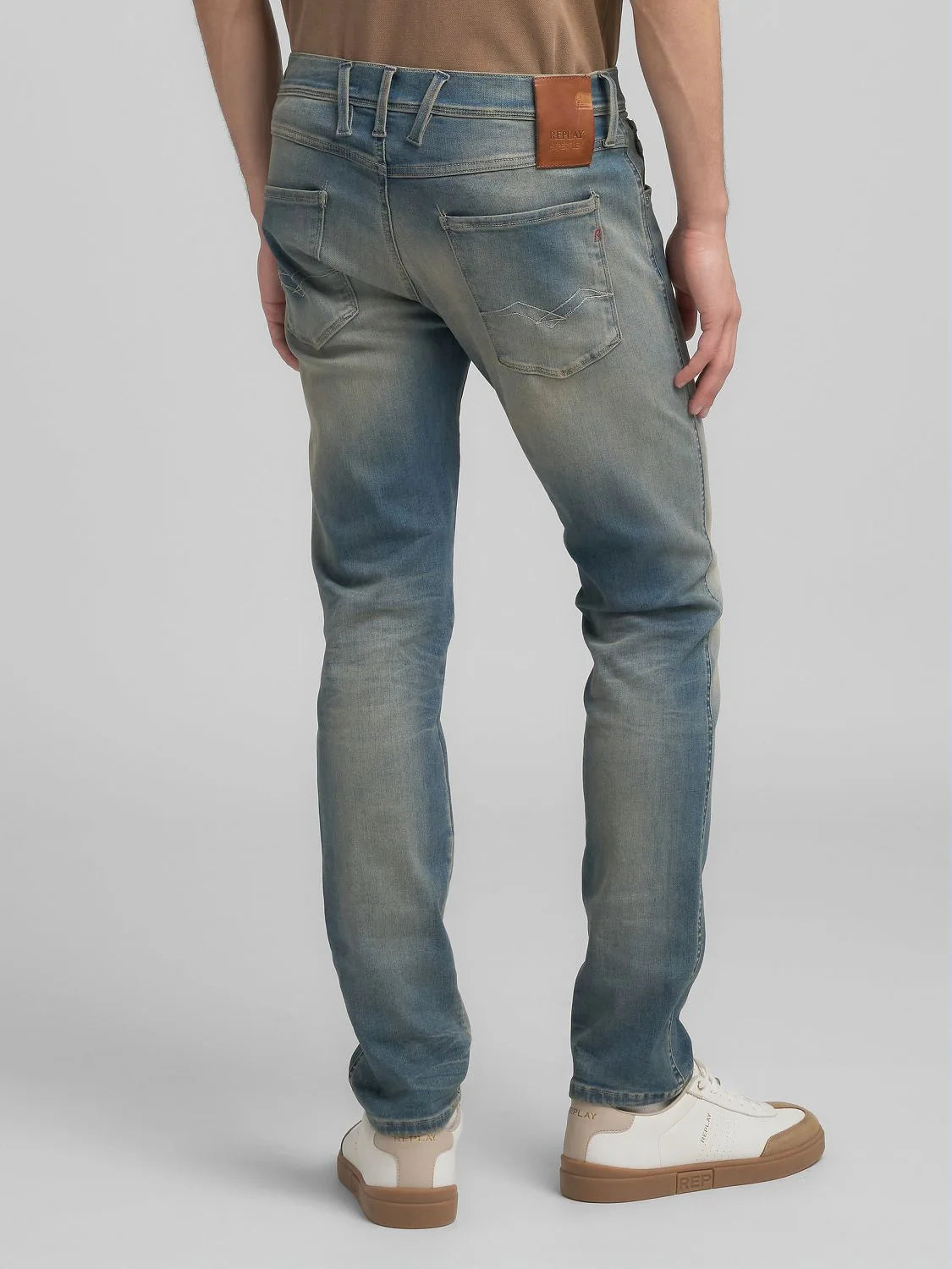 ANBASS SLIM FIT JEANS, MEDIUM BLUE